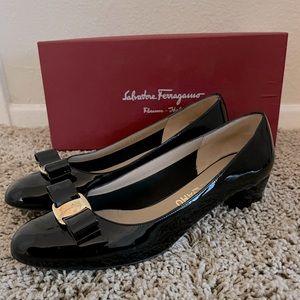 Salvatore Ferragamo Vara Patent Leather Pumps